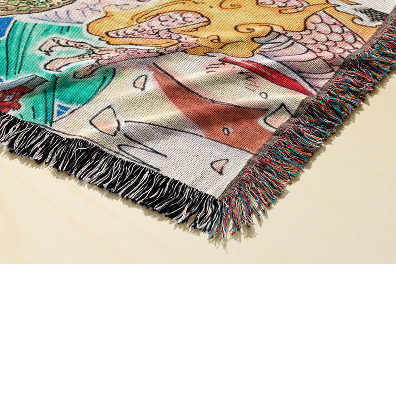 Pirate 5 Woven Blanket Tapestry