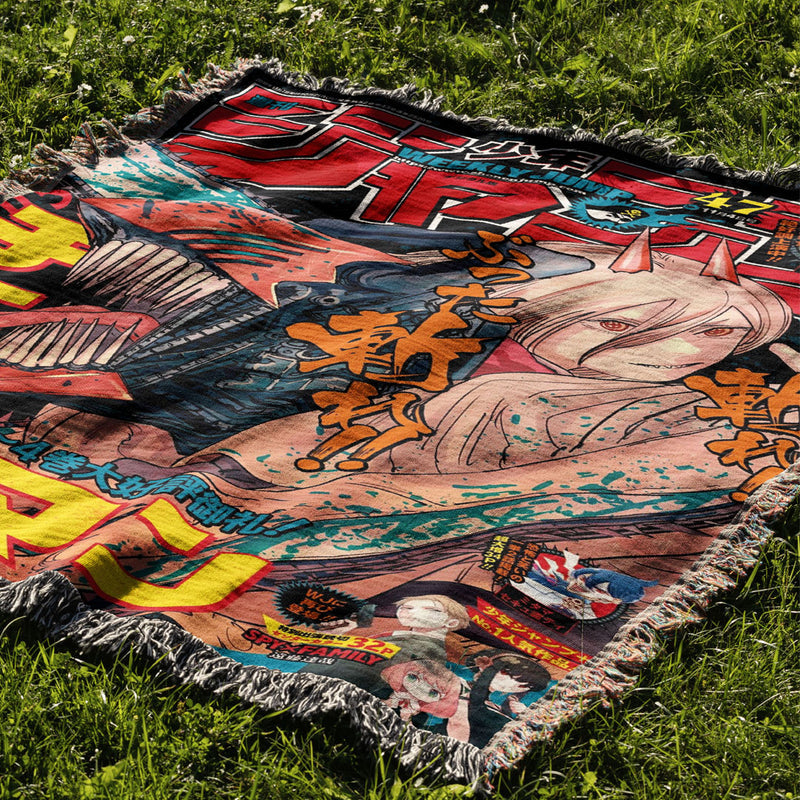 Chainsaw Woven Blanket Tapestry