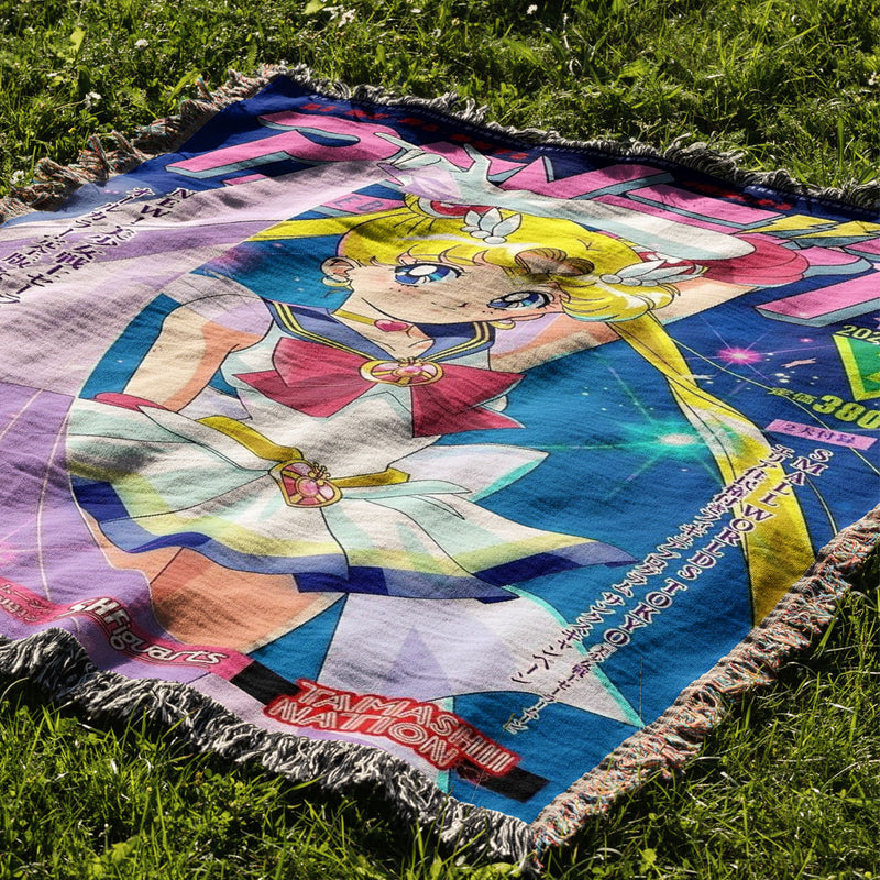 Lunar Woven Tapestry Blanket