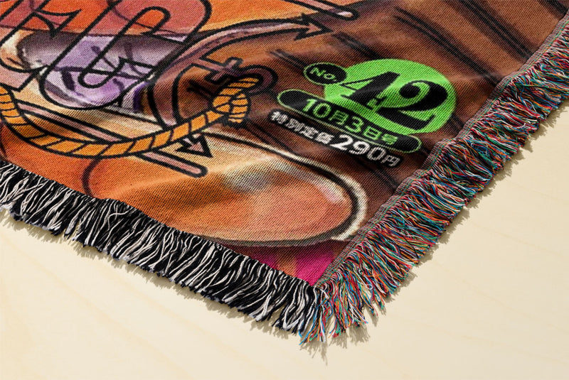 Pirate 4 Woven Blanket Tapestry