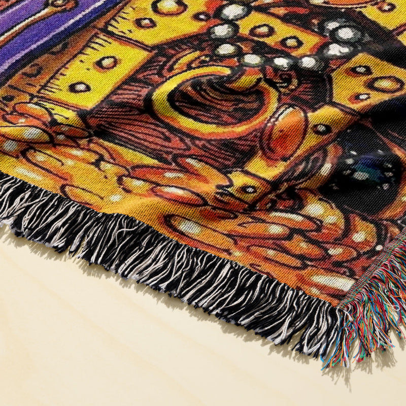 Pirate 8 Woven Blanket Tapestry